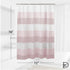Dainty Home Waffle Weave Shower Curtain - Ombre Striped Pattern in Blush 70" x 72" - Water Resistant Polyester Blend, Washable Shower Curtain - Pe...