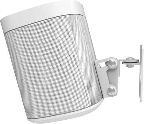 Play 1 Wall Mount, White, Compatible with Sonos Play:1 Only, Adjustable Swivel & Tilt Mechanism, Mounting Bracket Includes All Fixings......