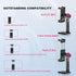Manbily Phone Tripod Mount Adapter with Cold Shoe, Metal Aluminum Smartphone Tripod Holder 360° Cell Phone Clip for iPhone Samsung Video Live Vlog...