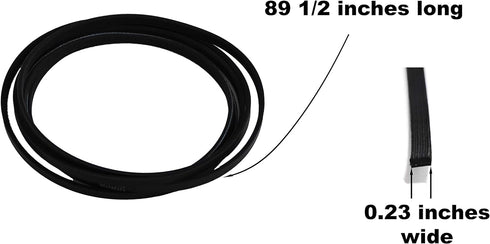 Dryer Drum Belt Exact Fit for WE12M29 137292700 AP4565702, 134163500, 134503900, 148271, 1615170, 5303283287, PS3408299 Compatible with GE Frigidaire Kenmore and more