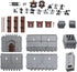Medieval Castle Toys,Knight Game Soldier Model Building Accessories, DIY Assembled Castle Model Set,Playset Gifts...