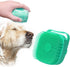 Dropshipping Soft Safe Silicone Pet Bathroom Massage Cleaning Grooming Tools Dog Cat Bath Brush with Shampoo Box (Blue), Small...