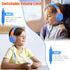 rockpapa Share 1 Kids Headphones Wired with Microphone & Share Port, 85dB/94dB Volume Limited, Cute Foldable Student Child Boys Girls Headphones f...