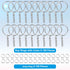 Paxcoo 50Pcs Keychains with Chain and 50 Pcs Jump Rings, Keychain Rings Kit Findings Bulk for Keychain Making Supplie DIY Crafts...