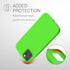 kwmobile Case Compatible with Apple iPhone 12 Pro Max Case - Soft Slim Protective TPU Silicone Cover - Neon Green...
