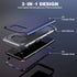 IDweel for Galaxy S8 Case, for Galaxy S8 Case Blue for Men Guys, 3 in 1 Shockproof Slim Hybrid Heavy Duty Protection Hard PC Cover Soft Silicone R...