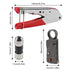 DIANN Coax Cable Crimper Coaxial Compression Tool Kit Wire Stripper with 10pcs F RG6 RG59 Connectors...