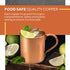 Moscow Mule Copper Mug by Solid Copper - Authentic Moscow Mule Mugs Unlined 16 oz...