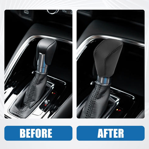 Gear Shifting Knob Cover Automatic Transmission Lever Trim for Lexus GS 300 2018-2019 Faux Leather Black...