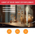 Creative Hobbies Electric Window Candle Lamp with Brass Plated Base, Dusk to Dawn Sensor Turns Candle on in Dark and Off in Light, Ready to Use!...