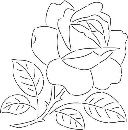 Quilting Creations Rose Quilt Stencil, 11"...