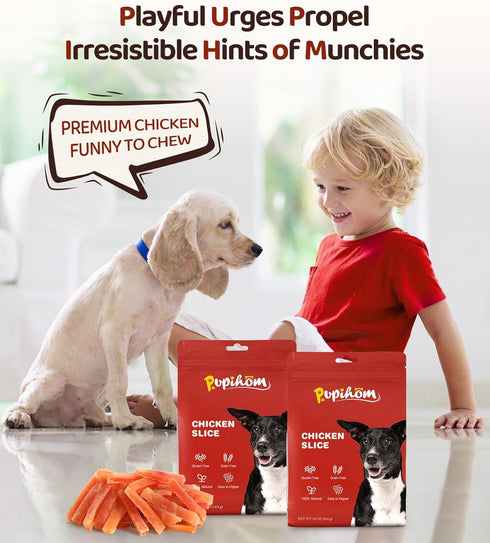 Chicken Slices, Real Chicken, 16OZ, Training Reward Snacks, Rawhide-Free, Dog Pet Food...