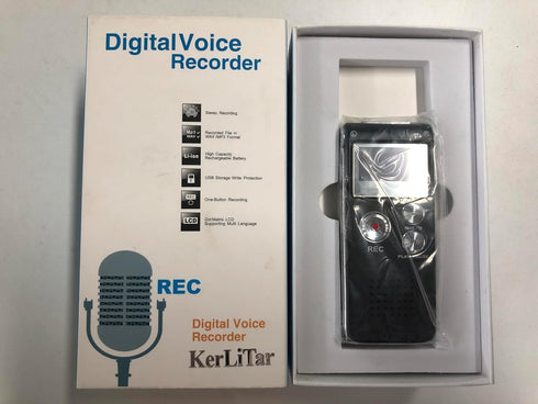 Digital Voice Recorder,KerLiTar K-R01 Voice Activated Recorder for PC Small Tape Recorders for Lectures/Meetings/Interviews...