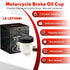 Universal Motorcycle Front Brake Master Cylinder Brake Pump Tank Oil Cup Fluid Bottle Reservoir Aftermarket Part compatible with/for Kawasaki NINJ...