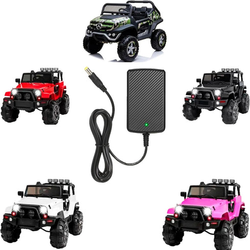 24V Battery Charger for Ride on Toys Car 24 Volt 1000mA Kids Battery Charger Compatible with UTV Jeep 4x4 Go-Kart ATV Tractor Truck Big Kids Elect...