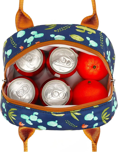 FlowFly Insulated Lunch Cooler Bag - Tote Bag Organizer for Women/Men, Cactus...