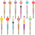 12Pcs Flower and Heart Silicone Focal Beads Bulk, Silicone Beads for Beadable Pen Keychain, DIY Pen Beads Heart-Shaped Flower Making Silicone Bead...