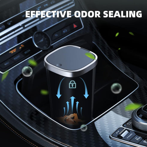 Mini Car Trash Can with Lid, Cup Holder Trash Can for Car with 3 Rolls Mini Trash Bags, Waterproof Small Car Garbage Can for Car Home Office Desk ...