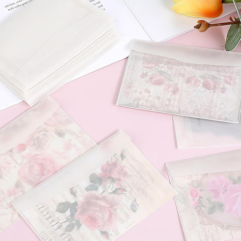 100 Pcs Glassine Envelopes, 3.9 × 2.7 Inch Small Envelopes, Mini Translucent Envelopes, Glassine Bags, Clear Envelopes for Seeds, Stamps, Coin, Lo...