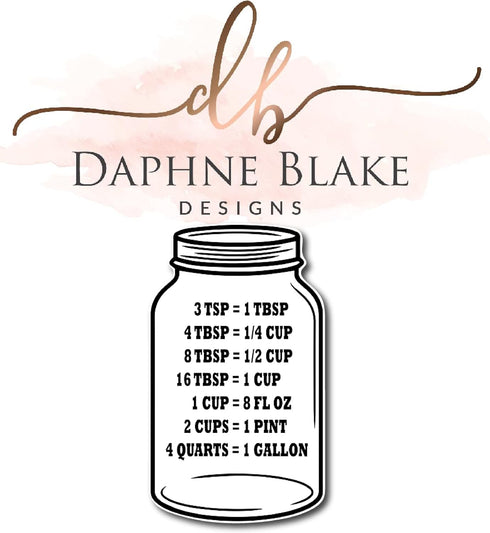 Kitchen Conversion Chart on Jar Magnet Standard Conversion Chart Décor Cooking Measurements for Food Measuring Easy to Read Recipe Baking Tools Ac...
