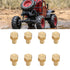1/24 RC Hex Nut, 8Pcs 1/24 RC Hex Nut Brass RC Wheel Lock Nut Replacement Accessories for SCX24 Wheels & Tires (8mm)...