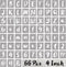 BAMIDELE 4 Inch Letter Stencils and Numbers, 66 Pcs Reusable Plastic Alphabet Symbol Interlocking Drawing Template Kit for Painting on Wood, Wall,...