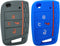 2x Coolbestda Rubber Folding 4B Key Fob Cover Glove Protector Case Accessory for 2020 2019 2018 2017 VW Golf Alltrack Sportwagen GTI Tiguan Atlas ...