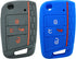 2x Coolbestda Rubber Folding 4B Key Fob Cover Glove Protector Case Accessory for 2020 2019 2018 2017 VW Golf Alltrack Sportwagen GTI Tiguan Atlas ...