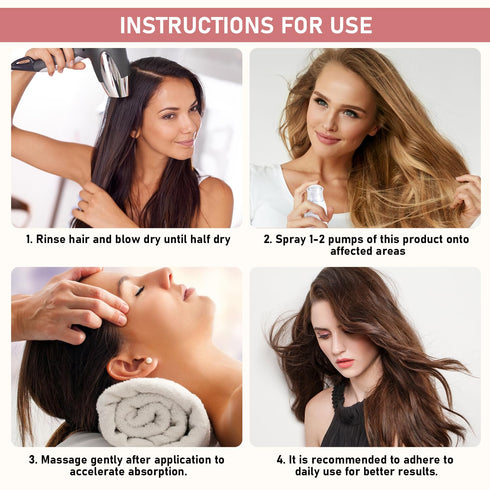 Bello Hair Helper Spray for Thinning Hair, Hair Helper Growth Spray, Hair Growth Spray, Rice Water Spray, Hair Thickening Natural Spray, Restore D...