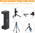 Universal Cell Phone Tripod Mount Adapter, Phone Holder Clip Connector Head Used for Monopod Selfie Stick Travel Mini Flexible Tripod and More, 1 ...