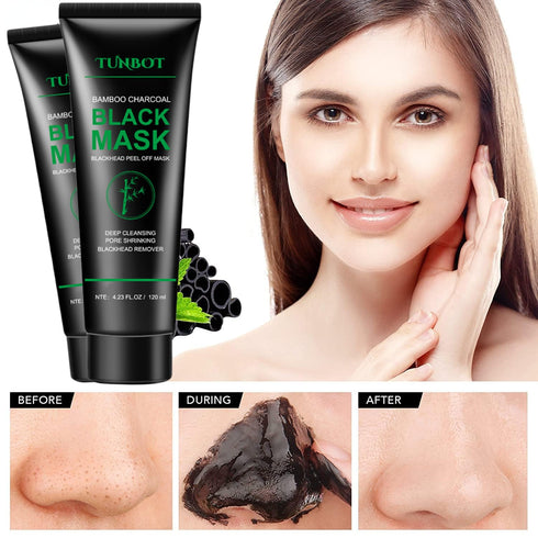 Blackhead Removal Mask 120ML Pull-Off Bamboo Charcoal Mask deeply cleans blackhead dirt and purifies pores for men and women(4.23 fl.oz)...