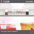 Taylor Large Tube Analog Refrigerator and Freezer Kitchen Thermometer with Suction Cups, Temperature Monitor for Fridge or Freezer, Easy to Read...