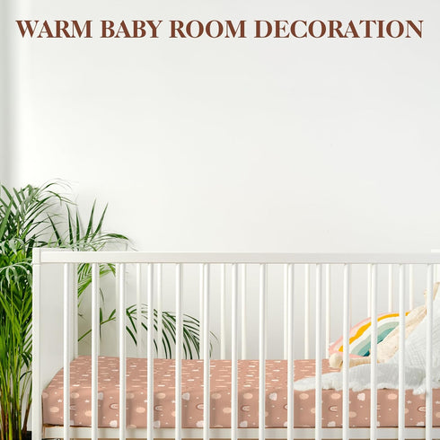 4 Pcs Boho Rainbow Changing Pad Cover Soft Changing Table Pad Covers Boho Changing Table Cover Diaper Pad Cover 32' 'x 17" for Baby Girls Boys...