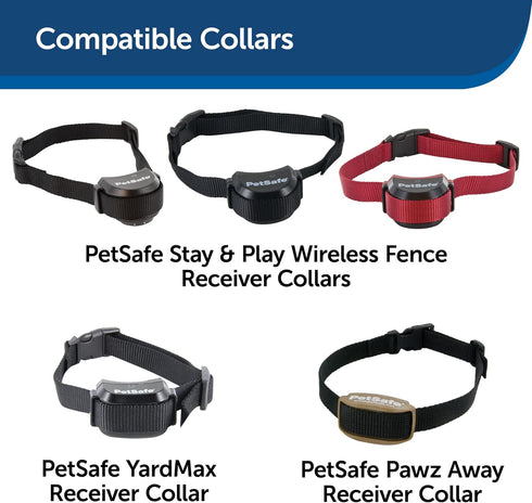 PetSafe 3/4 Replacement Collar Strap with no Holes, for PetSafe Bark, Wireless Fence, In-Ground Fence and Pawz Away Collars, Black...