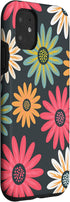 iPhone 11 Floral Daisy Flowers Pink Green Orange Grey Pattern AEN021 Case...