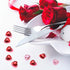 CHENGU Valentines Day Acrylic Heart 3D Acrylic Heart Rhinestones Flat Red and Back Decoration Wedding Table Scatter Decoration for DIY Crafts Jewe...