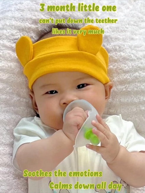 Baby Teething Toys for Babies 3-12 Months, teethers for Babies 3-6 Months,Teething Relief, All ONE Piece,None Glue,Food Grade Silicone BPA Free...