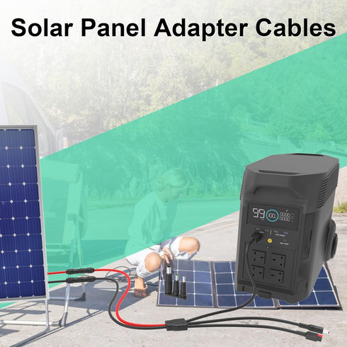 10FT 6 in 1 Solar to XT60 Anderson DC7909 DC6530 DC5525 DC5521 Extension Charge Cable 12AWG Solar Connector Adapter Kit (10FT)...