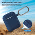 ATUAT Compatible with AirPods Case Cover, Full Protective Silicone Skin Dust-Proof Designed for Apple AirPods 1st 2nd Generation with Keychain, Fr...