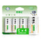 EBL Rechargeable C Batteries, 5000mAh Ni-MH High Capacity C Cell Battery New Retail Package, Pack of 4...