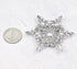 Gyn&Joy Women's Aqua Blue Austrian Crystal Snowflake Brooch Pin Holiday Winter Silver-Tone BZ188...