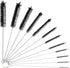 Tube Cleaning Brush, 12Pcs Set 8 Inch Long Nylon Flexible Bottle Brushes, Straw Cleaner for Narrow Neck Bottles Cups (Black - 12PCS)...