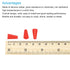 MECCANIXITY Silicone Rubber Tapered Plug 5mm to 9mm Solid Red for Powder Coating, Painting, Anodizing, Plating, Sandblasting, Laboratory Use 30 Pi...