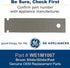 GE WE1M1067 Genuine OEM Drum Slide/Glide/Pad for GE Dryers,Silver