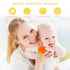 NASHRIO Baby Teething Toys Pack of 5 - Silicone BPA Free Natural Organic Freezer Safe Teethers for Newborn Infant, Soft & Textured - Babies Shower...