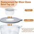 Mixers Bowl Covers Compatible with Kitchenaid Artisan&Classic Series Tilt-Head Stand Mixer Accessories Bowl, Kitchen Mixer Splash Guard for Kitche...