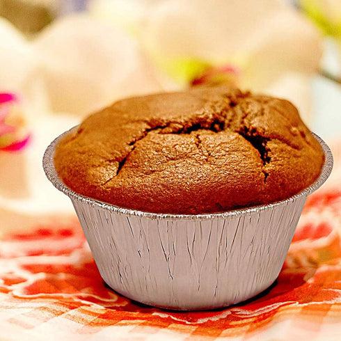 2 Oz Disposable Baking Cups Tins Foil Pans Cups 70 mL Aluminum Foil Cupcake Bowl Pans for Baking, Roasting, 100Pcs....