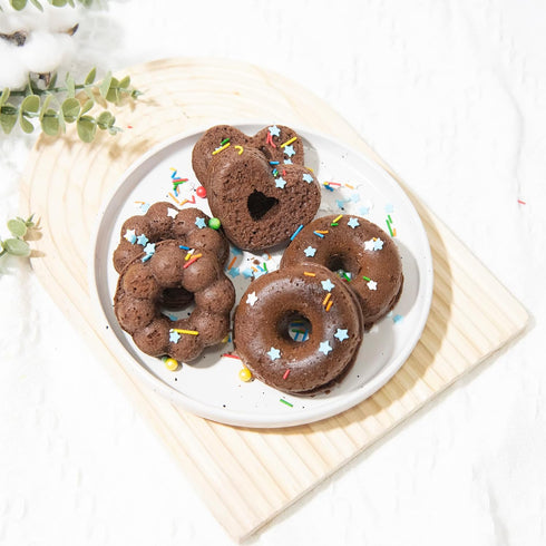 3 Pack Silicone Donut Pan, Just Pop Out, Non-Stick Doughnuts Baking Pans for Donuts, Muffin, Cake Biscuit Bagels, Just Pop Out - Oven & Dishwasher...