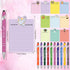 20 Pcs Christian Gifts Set Bulk Bible Verse Pens Sticky Notes Scripture Ballpoint Quote Cute Religious Note Pads for Nurse Teachers Office (Christ...
