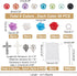 PH PandaHall Rosary Necklace Making Kit Rosary Prayer Making Supplies First Communion Necklace Set Pearl Beads Cross Beads Kit for Rosary Easter E...